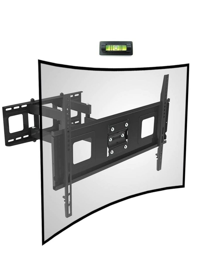 Curved Flat TV Wall Mount TV Bracket for 32-65 inch up to 132lbs VESA 600x400mm with Swivel Articulating Dual Arms, Full Motion TV Wall Mount - Image 1