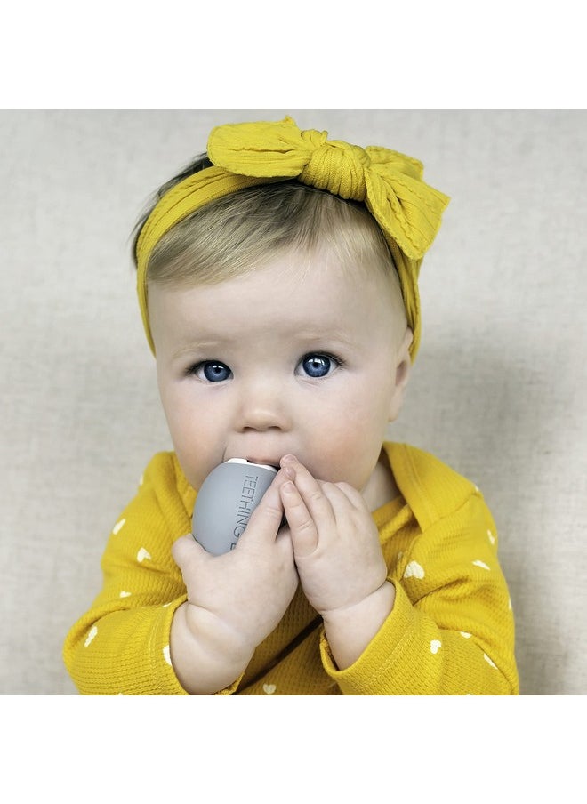 The Teething Egg The Official Teething Egg Baby Teether Gray Teething Toys For Babies 06 Months And 612 Months Infant Sensory Toys Top Baby Shower And Registry Gift  - Image 3