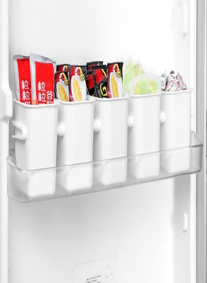 CLOUDTAIL CHOICE Fridge Side Door Organizer Refrigerator Side Door Bins Kitchen Fridge Food Organizer Bin Home Organizer Case for Vegetables Fruit Set of 3 Pcs - Image 3