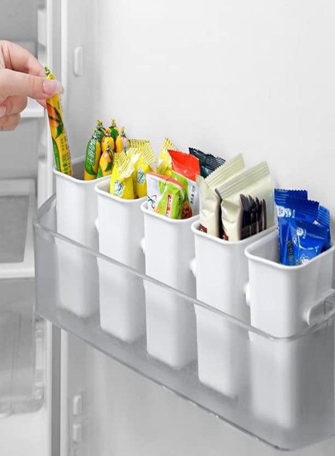 CLOUDTAIL CHOICE Fridge Side Door Organizer Refrigerator Side Door Bins Kitchen Fridge Food Organizer Bin Home Organizer Case for Vegetables Fruit Set of 3 Pcs - Image 2