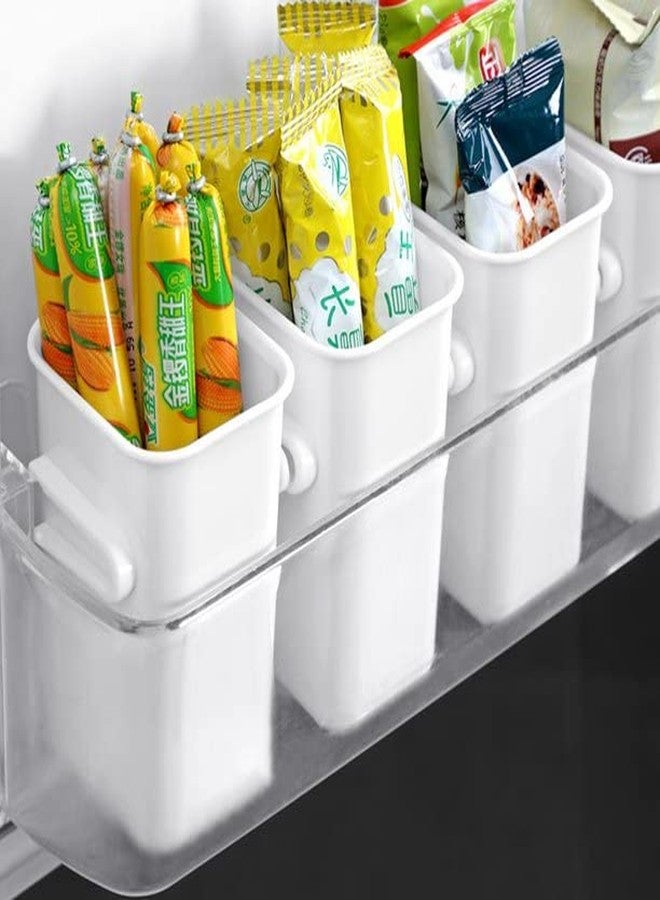 CLOUDTAIL CHOICE Fridge Side Door Organizer Refrigerator Side Door Bins Kitchen Fridge Food Organizer Bin Home Organizer Case for Vegetables Fruit Set of 3 Pcs - Image 1
