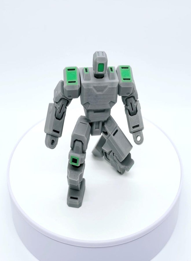 3D CRAFT 3D Printed Articulated Robot Action Figure | Fully Poseable Mech Toy | Futuristic Robot Model | Desktop Collectible Robot Figure | Sci-Fi Mecha Toy - Image 2
