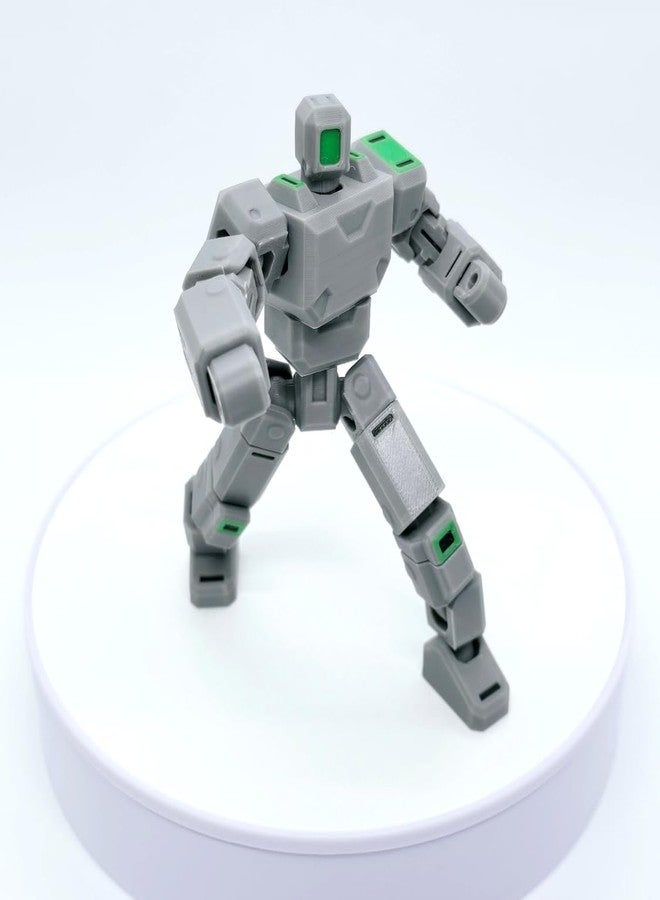 3D CRAFT 3D Printed Articulated Robot Action Figure | Fully Poseable Mech Toy | Futuristic Robot Model | Desktop Collectible Robot Figure | Sci-Fi Mecha Toy - Image 3