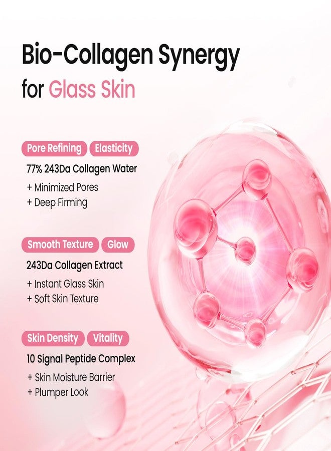 BIODANCE 24/7 Collagen Glow Set: Collagen Peptide Jelly Serum Mist (1.69 fl.oz) & Bio-Collagen Real Deep Mask (4 Sheets), Sprayable Hydrogel & Overnight Hydrating Face Mask for Firming & Plumping - Image 4