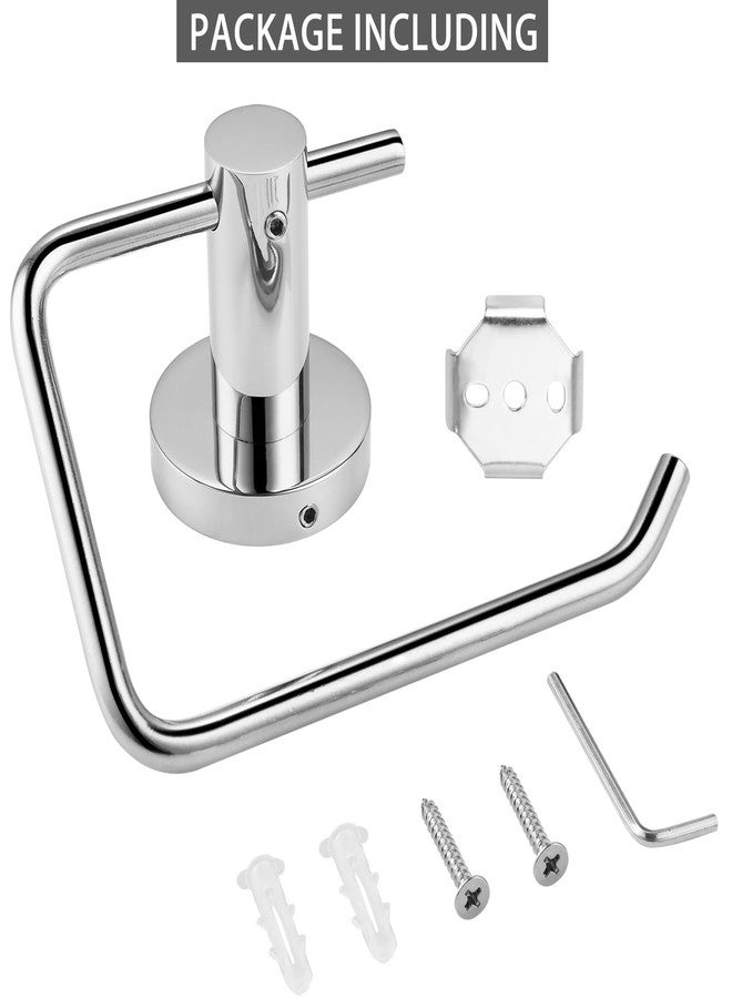 Katezon Toilet Paper Holder, Premium 304 Stainless Steel Paper Towel Holder, Toilet Paper Roll Dispenser Bathroom 5.5" TP Holder for Kitchen Washroom (Chrome) - Image 2