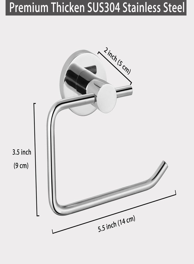 Katezon Toilet Paper Holder, Premium 304 Stainless Steel Paper Towel Holder, Toilet Paper Roll Dispenser Bathroom 5.5" TP Holder for Kitchen Washroom (Chrome) - Image 4
