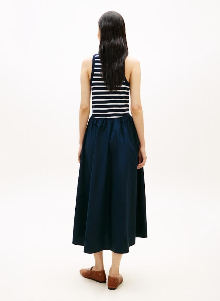 TOMMY HILFIGER Gold-Tone Button Sleeveless Maxi Dress - Image 2