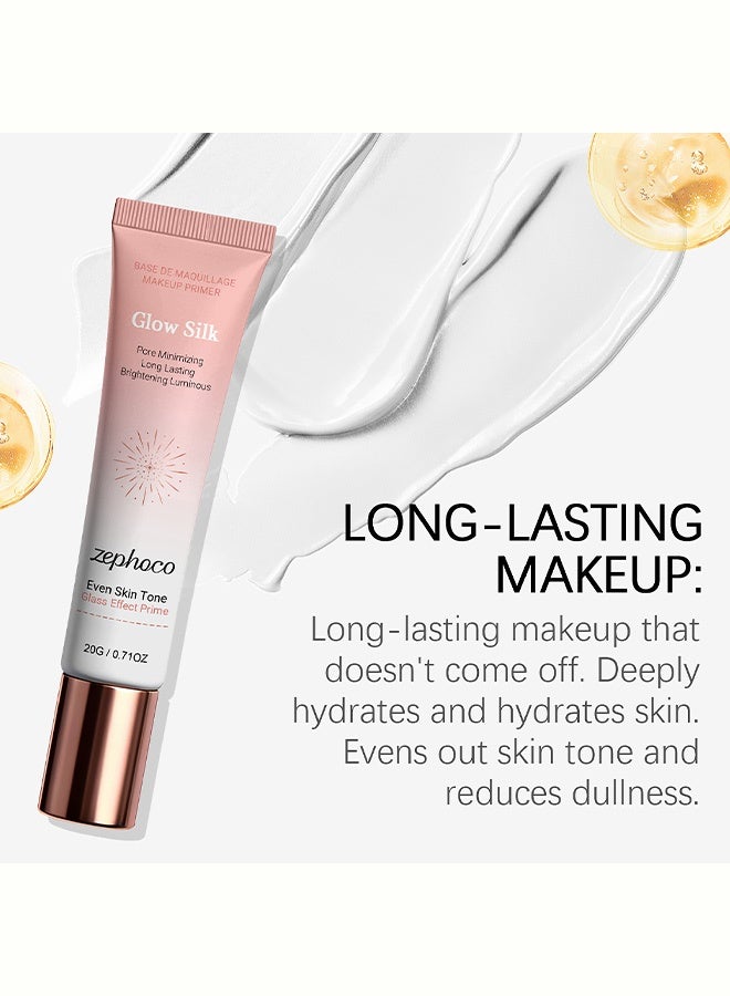 zephoco Brightening Skin Primer Makeup Primer: Smooth, Light, Moisturizing, Natural and Transparent, Hydrating Daily Primer for Makeup Application 20g - Image 5