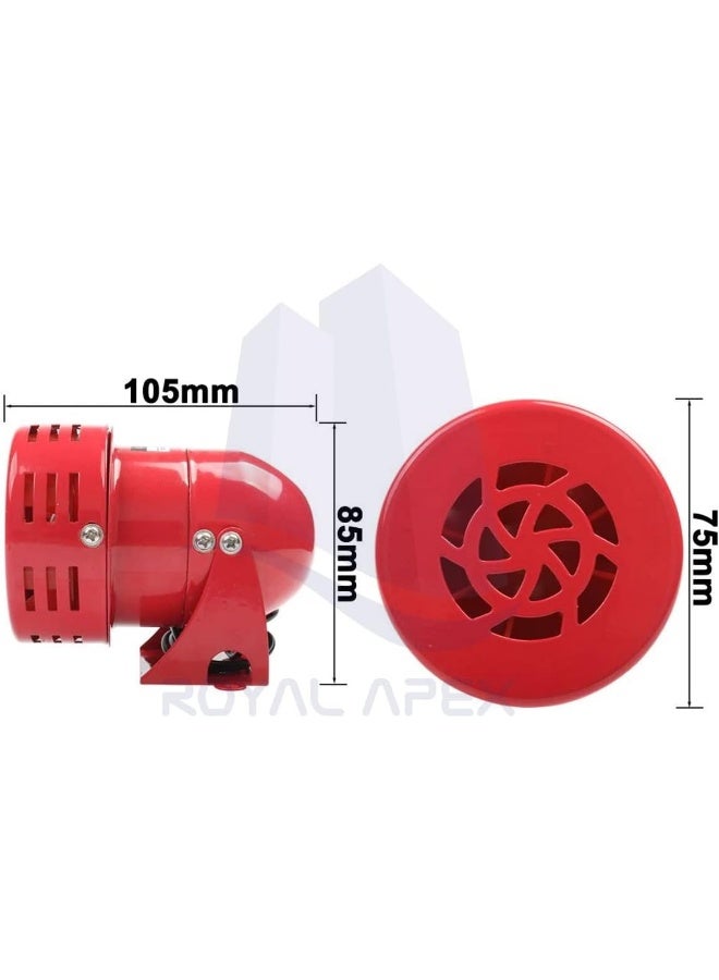 Royal Apex Mini Electric Siren Motor Driven Alarm Ac 220V Wall Mounted Factory Transport Vehicle Fire Prevention Horn - Image 2