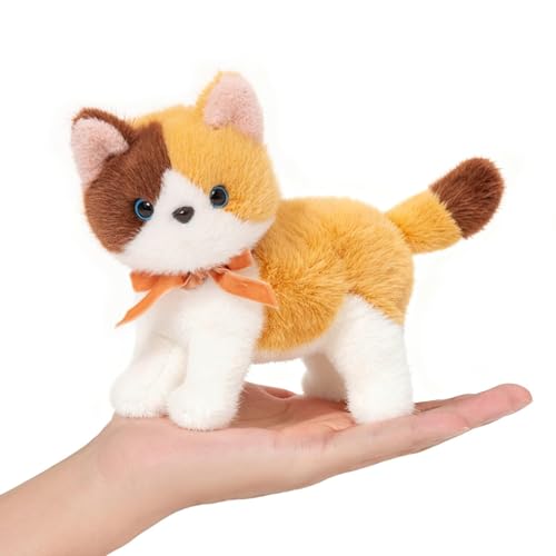 Ditucu Calico Cat Stuffed Animals Cute Soft Kitten Plush Doll Small Kitty Plushies Toys Gifts for Kids 6 inch - Image 1