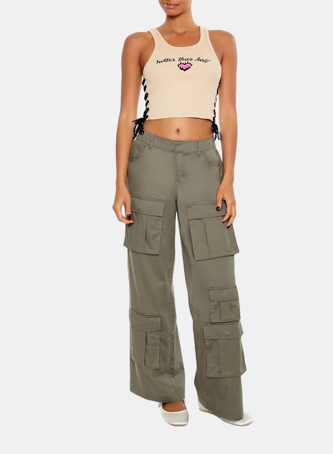 FOREVER 21 Hotter Than Hell Cropped Tank Top - Image 4