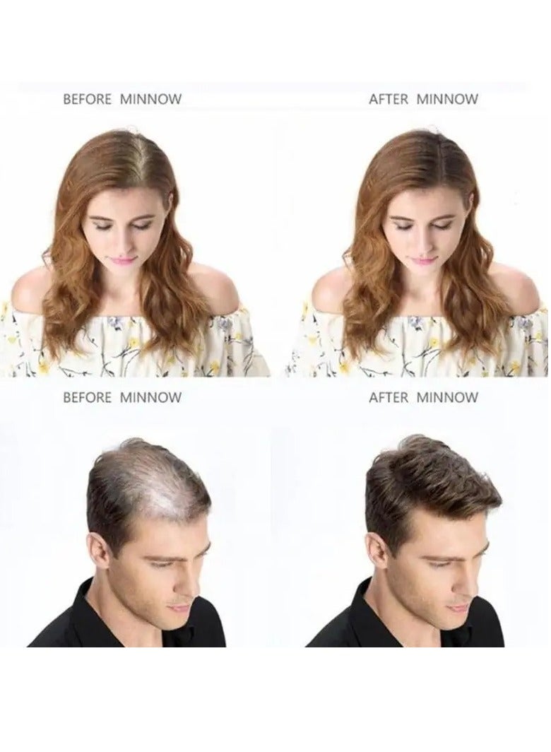 Sevich 1pc Hairline Powder, Waterproof Hair Fiber Instant Hair Shadow, Portable Quick Magical Hair Fluffy Powder, Hair Color Dye Forehead Hair Line Filling Powder for Bald Spot Cover Up, (Dark Brown E) - Image 5