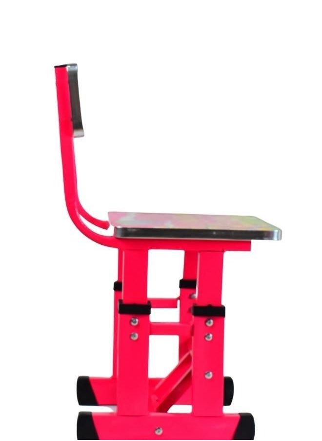Generic - Education Study Table And Chair With Attached Clock - Image 1