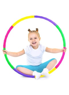 Zashe Detachable Adjustable Kids Hula Hoops/Snap Together, Colorful Exercise Hoops for Boys & Girls, Adjustable Weight & Size for Fitness, Sports, Gymnastics, Pet Training, Fun Play  - Image 2