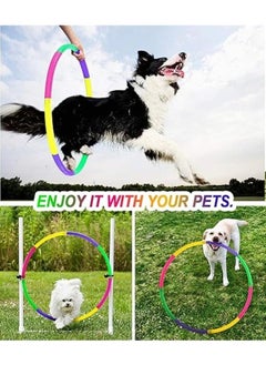 Zashe Detachable Adjustable Kids Hula Hoops/Snap Together, Colorful Exercise Hoops for Boys & Girls, Adjustable Weight & Size for Fitness, Sports, Gymnastics, Pet Training, Fun Play  - Image 4