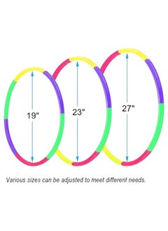 Zashe Detachable Adjustable Kids Hula Hoops/Snap Together, Colorful Exercise Hoops for Boys & Girls, Adjustable Weight & Size for Fitness, Sports, Gymnastics, Pet Training, Fun Play  - Image 5