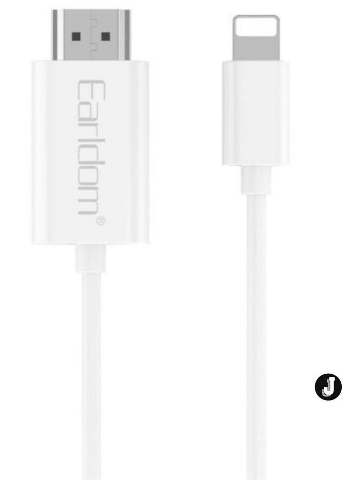 JAJEEK "ET-W33 HDMI to Lightning Adapter Cable, 2 Meters – High-Definition Streaming for iPhone & iPad"  - Image 1