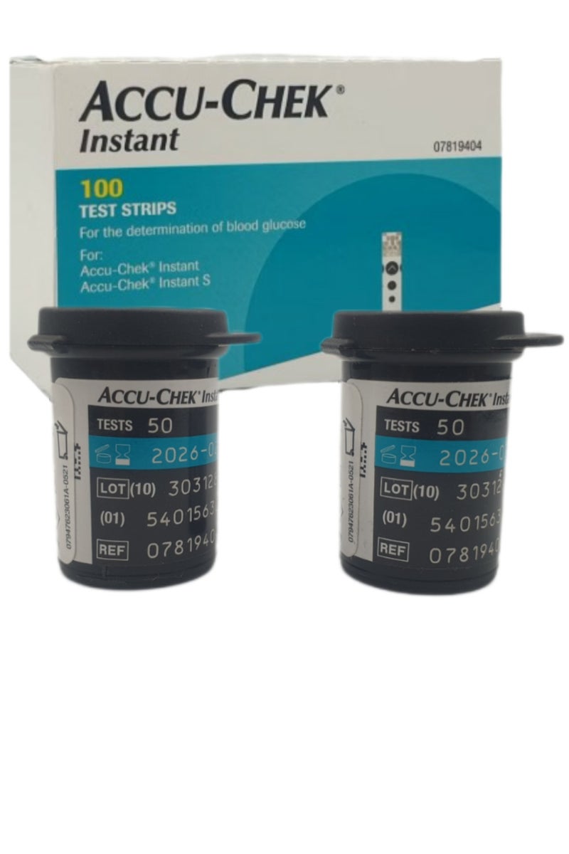 ACCU-CHEK Instant 100-Piece Instant Blood Glucose Test Strips