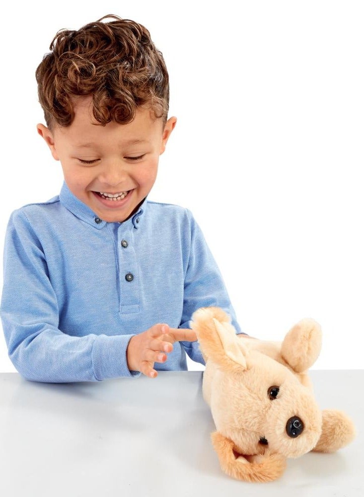 Addo Pitter Patty Pets Roll Over Puppy, Battery Operated | Can Wag it's Tail and Roll | With Realistic Movements | Soft Toy | Interactive Plush Toy | Snuggling Plush Pet | Gift for Kids and Toddlers - Image 3