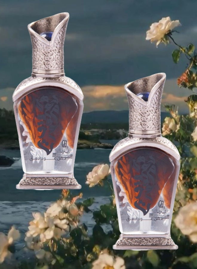 بانافع 2 قطع عطر دهن عود معتق زيتي 12مل - Image 1