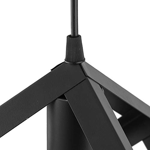 SINOMAN Black Hanging Lights for Living Room/Pendant Lights for Ceiling/Hanging Lamps for Home Decoration/Decorative Hanging Lights,Metal (Sqaure Cluster, Without Bulb) - Image 5
