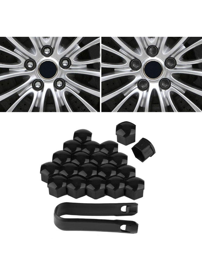 Car Wheel Nut, Car Wheel Nut Auto Hub Screw Cover Bolt Rims Exterior (Black) - Image 3