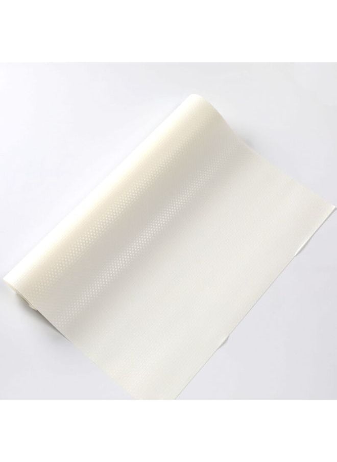 Generic - Thickened Transparent Drawer Mat Paper Heat Insulation Moisture Proof Table Pad Wardrobe Cabinet Shoe Cabinet Mat-Color:Off-White-flat Dot-Specifications:60*150cm - Image 1