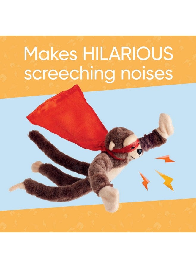 Playmaker Toys Set of 3 Flying Flingshot Howler Monkeys Plush Toys with Sound, 11.5''H - Image 4