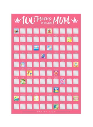 Mum Gift 100 Things To Do with Mum Scratch Off Activity Poster, Large To Do Bucket List 100 Dates Scratchable Poster for Mother's Day Birthday Gift, with Kraft Paper Box and Scraper - pzsku/ZA88BCFE52AE54BA5810DZ/45/_/1722015330/a3f154d9-a46c-4735-8a73-72b883f290e8