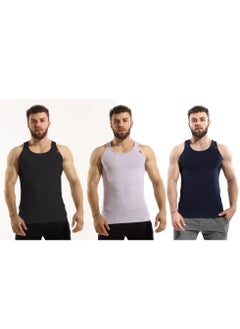 COTTONIL Cottonil set of 3 Stretch Tank top  for Men 