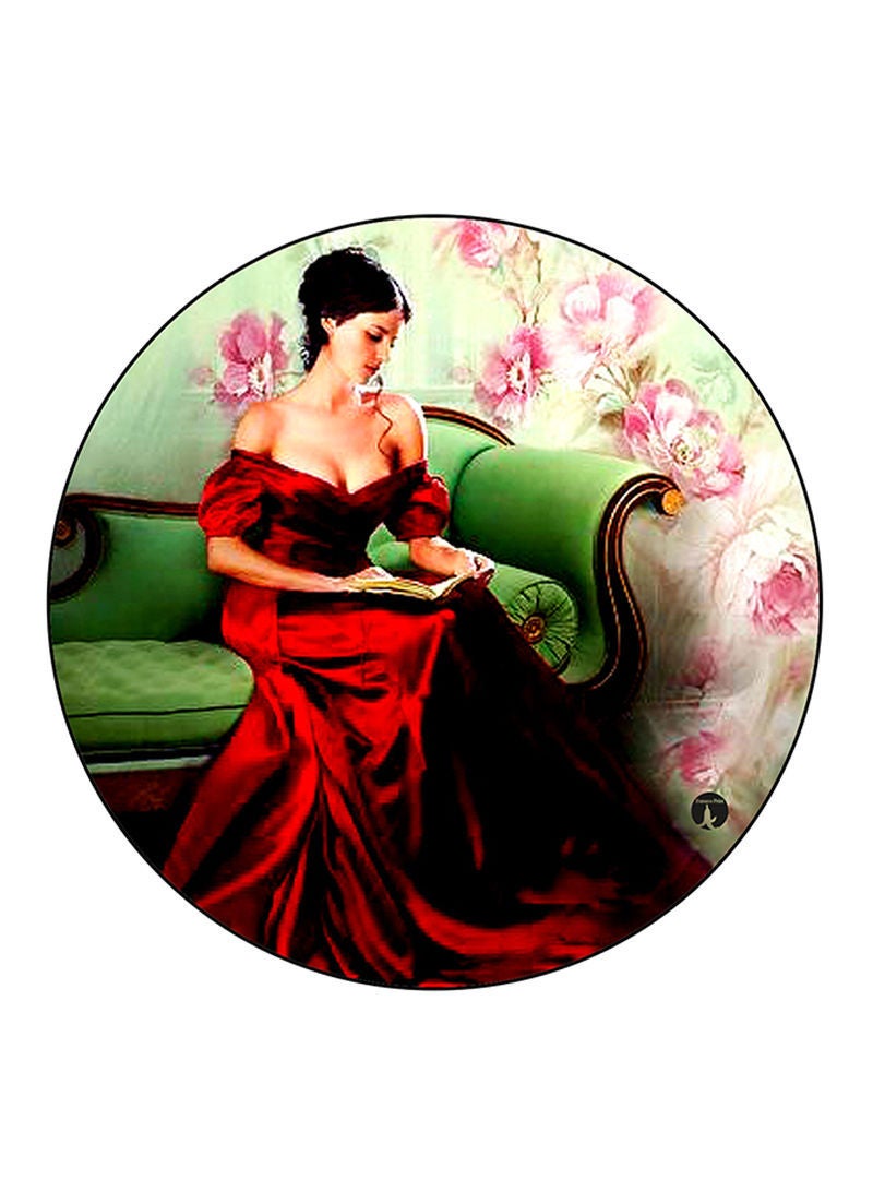 RKN Vintage Art Printed Large Pin Multicolour - Image 1