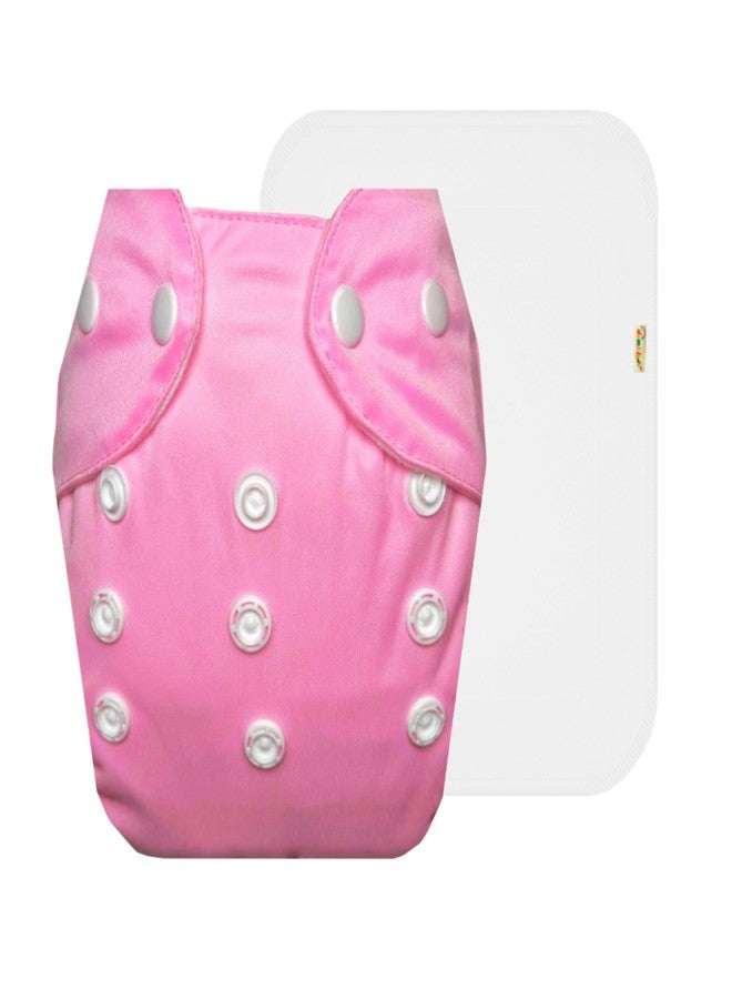 حفاضات قماشية دمبلدو لايت مع حشوة قطنية (عبوة من قطعة واحدة) | شعور بالجفاف والراحة | تهوية جيدة | أزرار كبس قابلة للتعديل | مثالية لفصل الصيف الهندي | من 3 أشهر إلى سنتين | للجنسين - Image 1