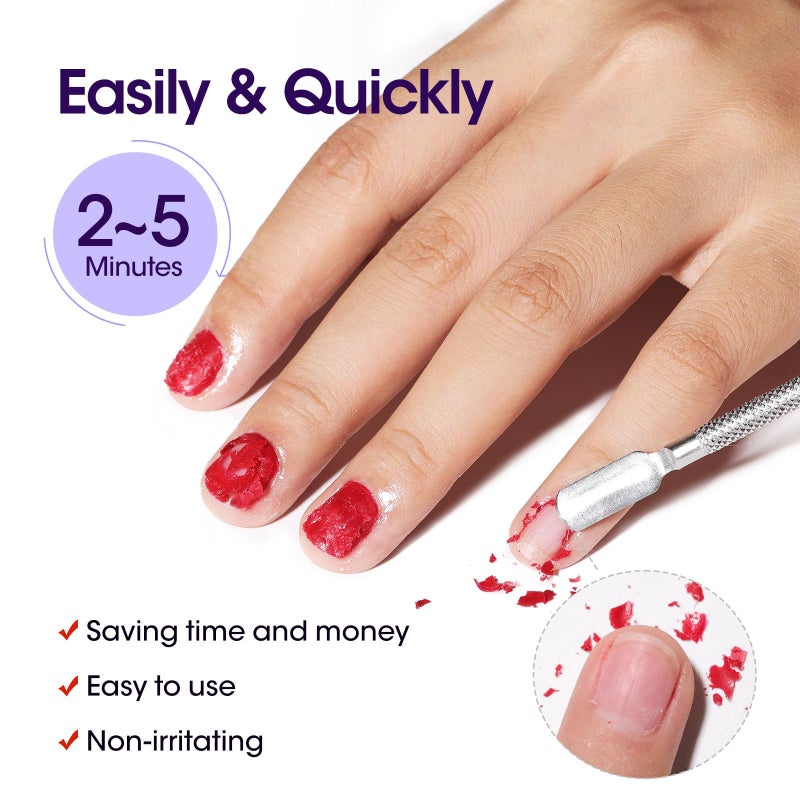 Gellen Gel Nail Polish Remover, 1pc Gel Polish Remover for Nails, Quick & Easy Nail Gel Remover in 2-5 Minutes, No Need Soaking Or Wrapping -15ml - Image 4