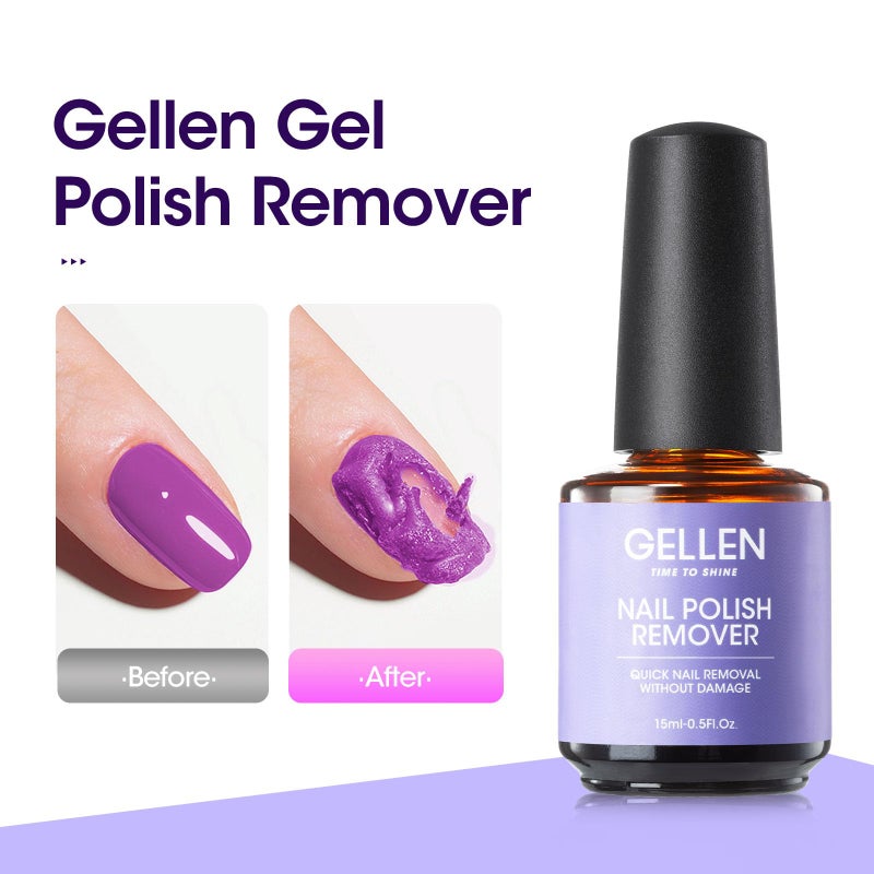 Gellen Gel Nail Polish Remover, 1pc Gel Polish Remover for Nails, Quick & Easy Nail Gel Remover in 2-5 Minutes, No Need Soaking Or Wrapping -15ml - Image 2