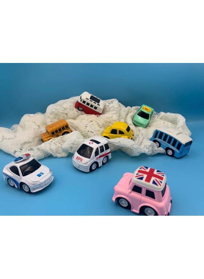 Children's Toy Car Alloy Pull-back Car Model Simulation Bus School Bus Car Key Ornaments Doll Machine Gifts Wholesale-Color:Crystal Building Block Box Single  - Image 4