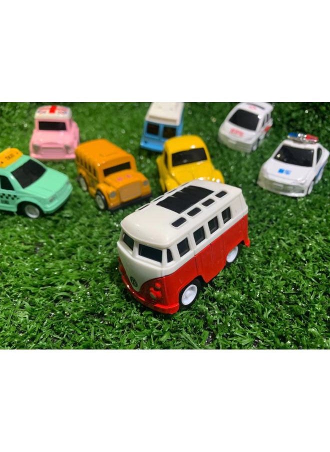 Children's Toy Car Alloy Pull-back Car Model Simulation Bus School Bus Car Key Ornaments Doll Machine Gifts Wholesale-Color:Crystal Building Block Box Single  - Image 5