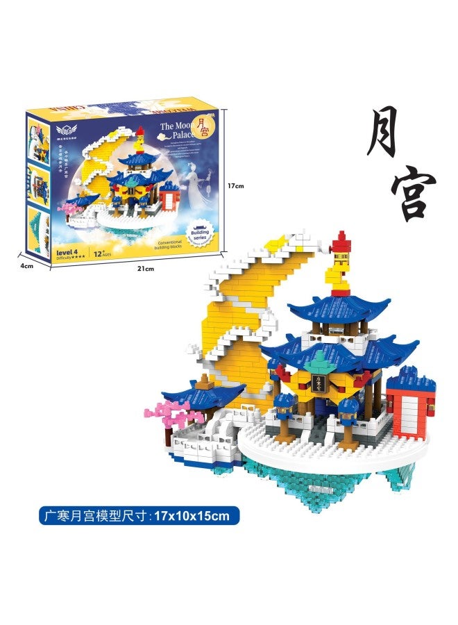Dream High Compatible With Lego Mini Guanghan Palace Building Blocks Assembling Educational Toys Micro-particle Building Model Creative Birthday Gift - Image 1