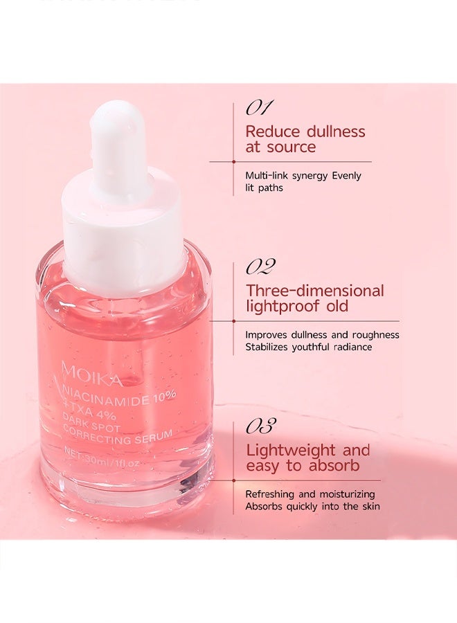 MOIKA Niacinamide 10% + TXA 4% Dark Spot Correcting Serum，Tranexamic Acid Serum,Hyaluronic Acid, Vitamin B12,Fragrance-Free 30ml - Image 5