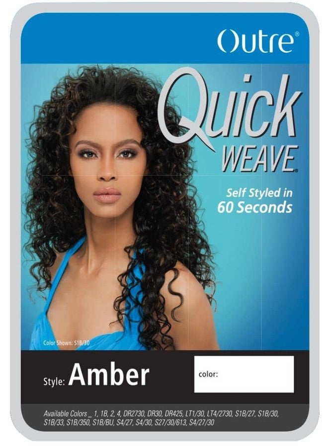 Outre AMBER (2 Dark Brown) Quick Weave Synthetic Hair Half Wig - Image 2