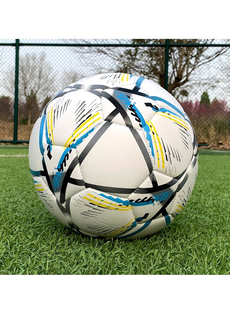 Unisex-Adult Training Football Soccer Ball Size 5 with Excellent Bounce, Shape Retention & Durable Design for Long-Lasting Play - Image 2