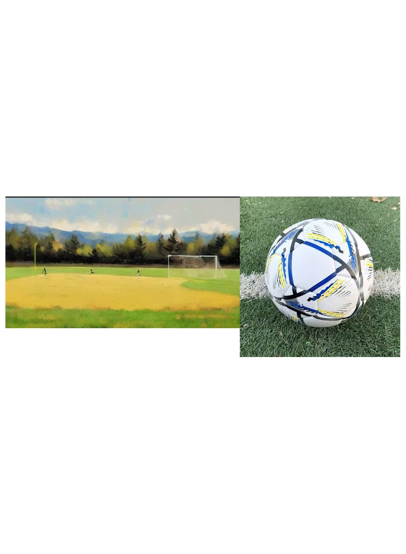 Unisex-Adult Training Football Soccer Ball Size 5 with Excellent Bounce, Shape Retention & Durable Design for Long-Lasting Play - Image 4