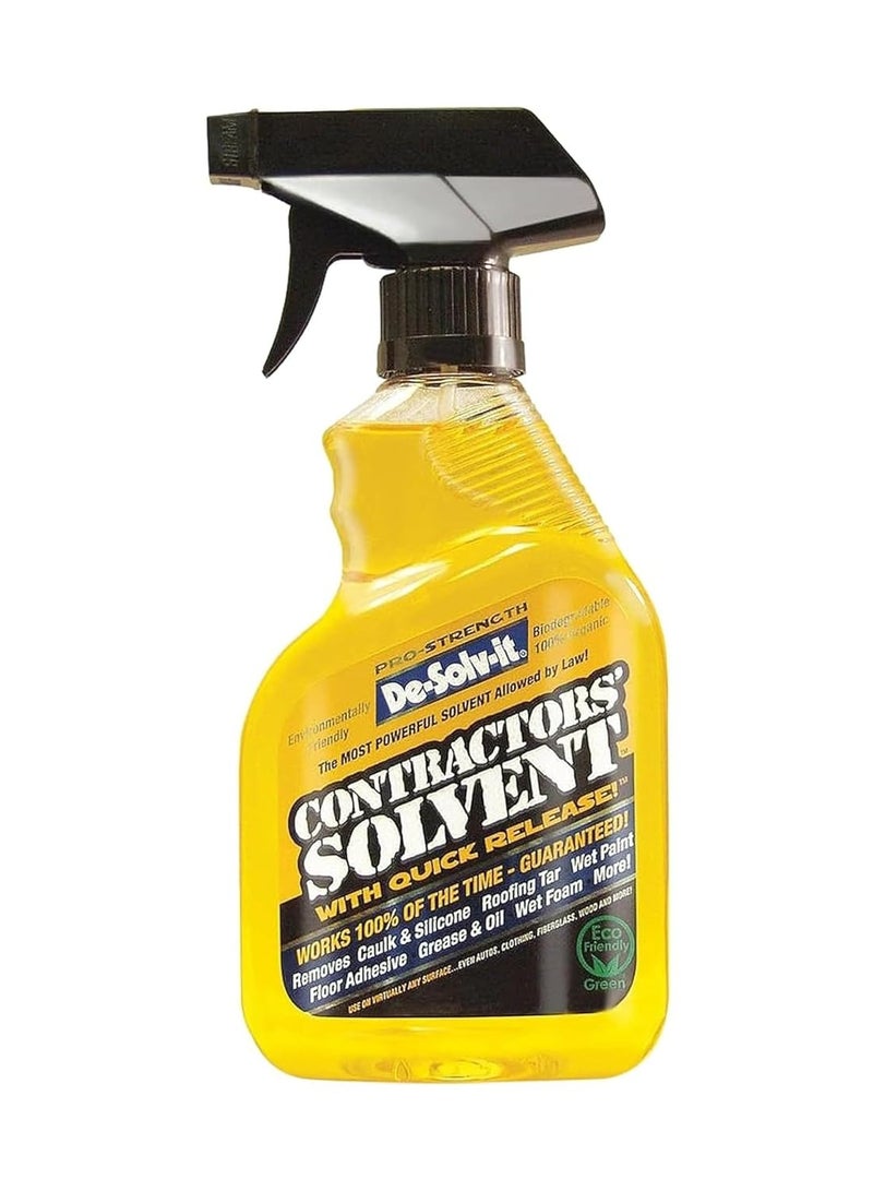 De-Solv-It Contractors Solvent Spray 22oz – Heavy Duty Adhesive Remover Glue Tar Grease Cleaner Multi Surface Spray for Tools Floors Paint Residue Removal Home & Professional Use - Image 1