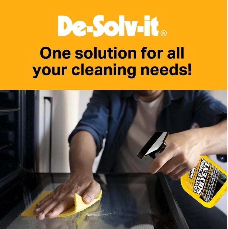 De-Solv-It Contractors Solvent Spray 22oz – Heavy Duty Adhesive Remover Glue Tar Grease Cleaner Multi Surface Spray for Tools Floors Paint Residue Removal Home & Professional Use - Image 4