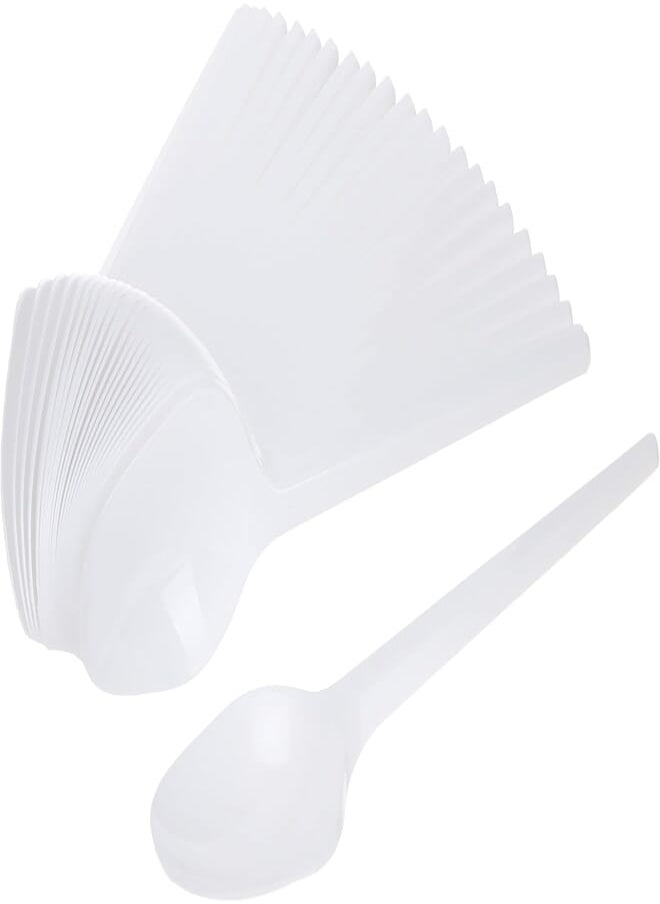 SILA - Sylla plastic spoons, 25 count - white - Image 1