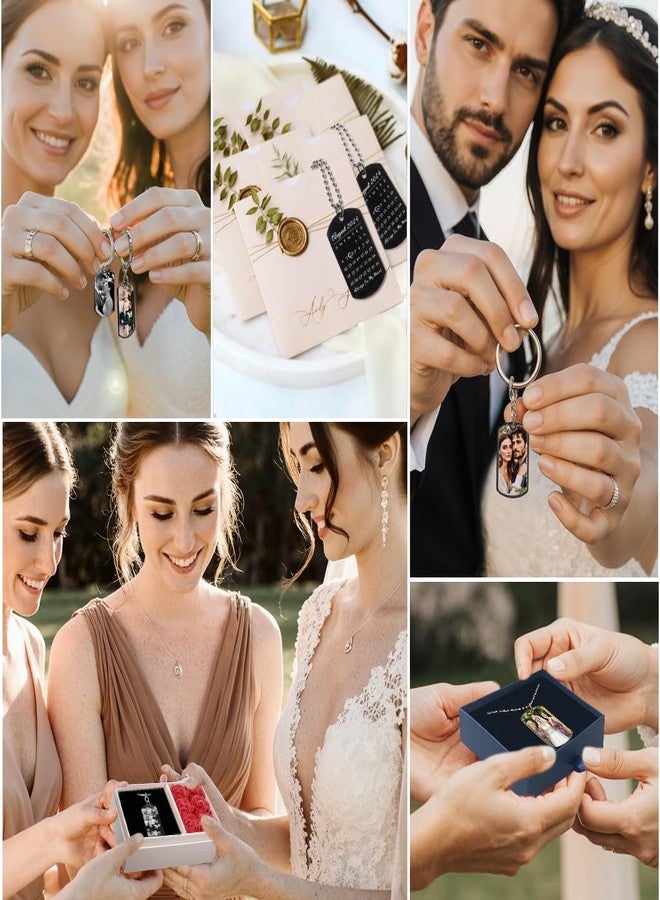 كوينبيري قلادة بصورة شخصية، قلادة مخصصة للرجال، قلادة تحمل صورة عسكرية، قلادة تذكارية، سلسلة وعد، هدايا مجوهرات للنساء والحبيب - ذكرى زواج، عيد الحب، عيد الميلاد - Image 5