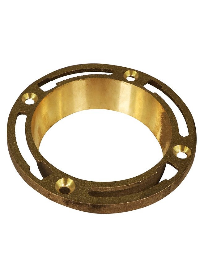 Raven CSUGE622 Closet Flange with Four Mounting Slots, 4 Inch Deep, Solid Brass, 4 - Image 1