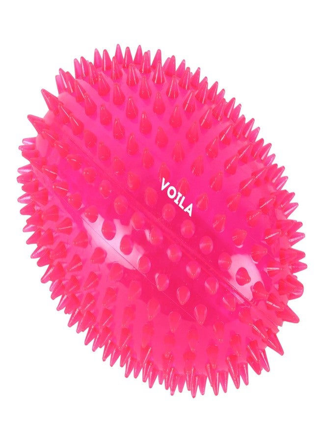 Voila Spiky Rubber Dog Toy, Durable & Chew-Resistant Pet Toy for Dogs, Non-Toxic, Safe & Bouncy Fetch Toy for Medium, Large & Extra Large Dogs (Pack of 2) Pink - Image 4
