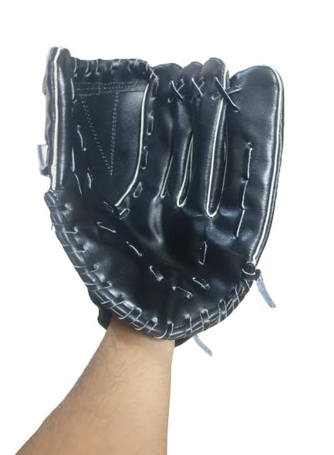 Tima Baseball + Softball Gloves - Field Master Adult + Youth Baseball + Softball Gloves Left Hand Gloves - Infield + Outfield Mitts (Black) - Image 1