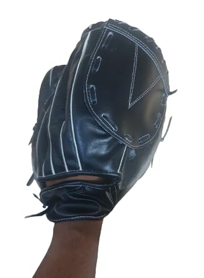 Tima Baseball + Softball Gloves - Field Master Adult + Youth Baseball + Softball Gloves Left Hand Gloves - Infield + Outfield Mitts (Black) - Image 2