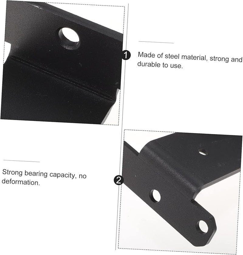 Jojofuny 2 Pack Heavy Duty Wall Mounted Shelf Bracket 15X9 7CM Strong Support Easy Installation - Image 4